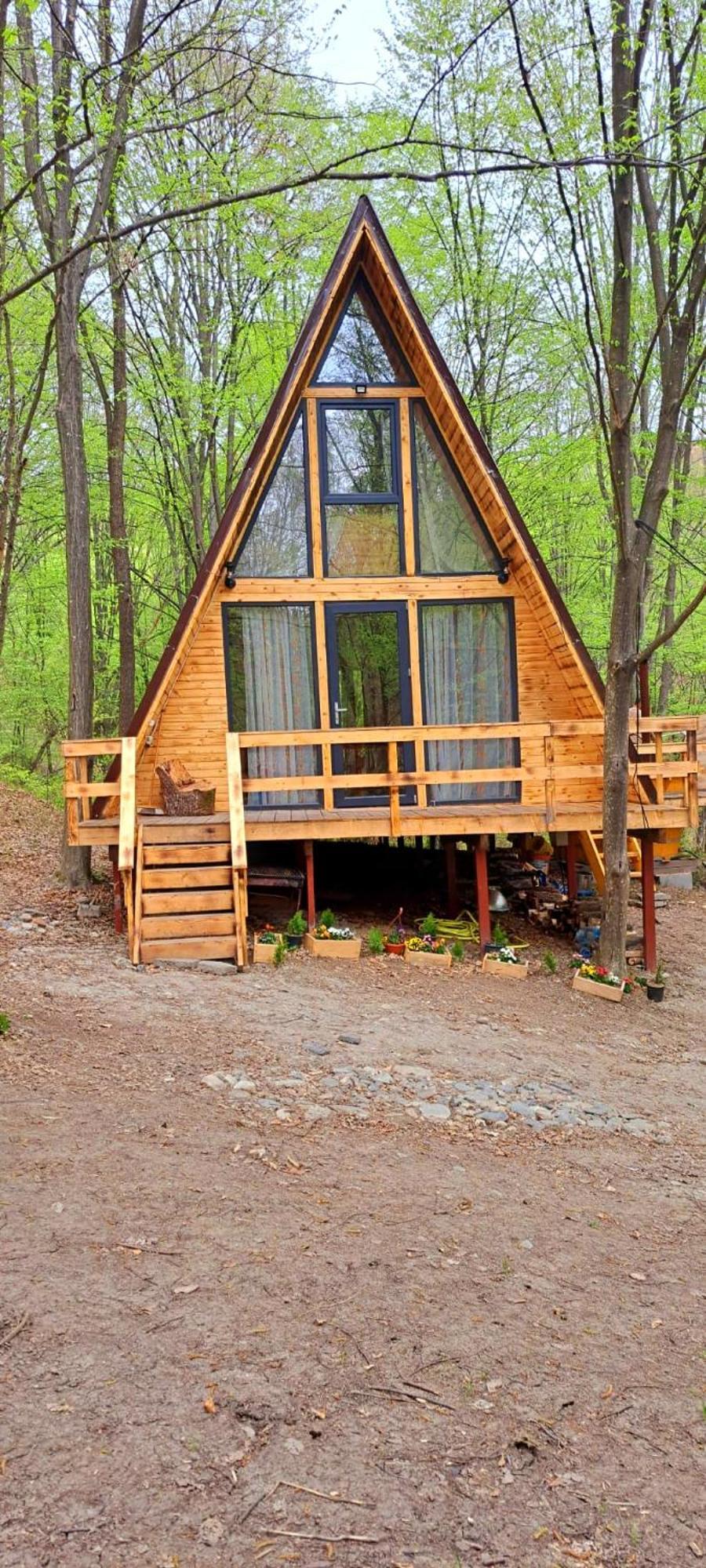 Cabanaaframe Curtea de Argeş Extérieur photo
